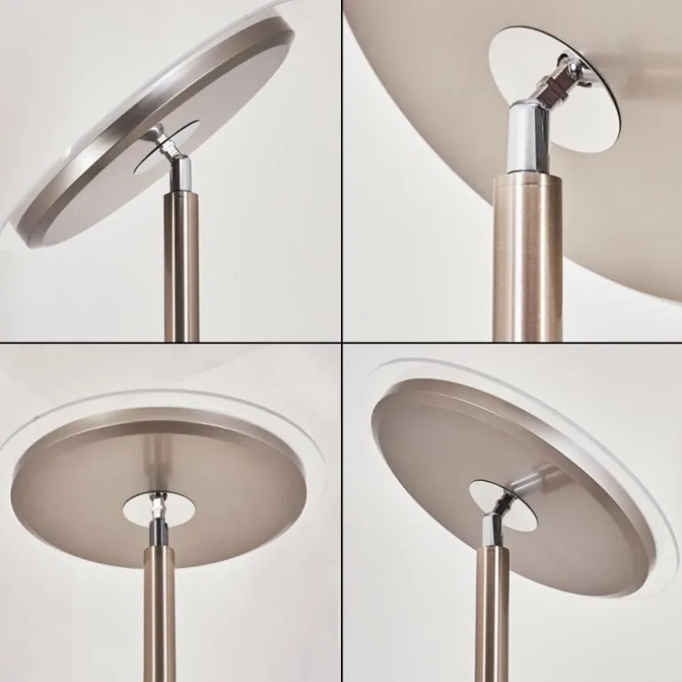 Lampadaire Wonsbek LED Nickel mat, 1 lumière