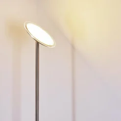 Lampadaire Wonsbek LED Nickel mat, 1 lumière