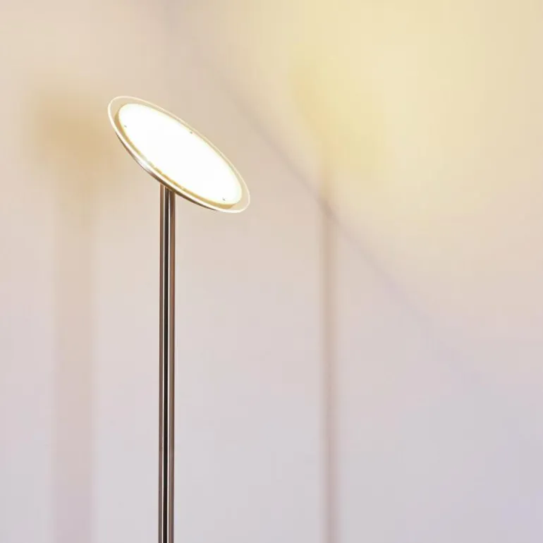 Lampadaire Wonsbek LED Nickel mat, 1 lumière