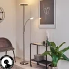 Lampadaire Wonsbek LED Nickel mat, 2 lumières