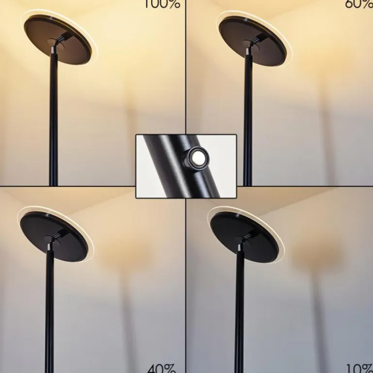 Lampadaire Wonsbek LED Noir, 1 lumière