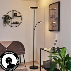 Lampadaire Wonsbek LED Noir, 2 lumières
