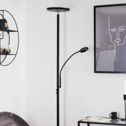 Lampadaire Wonsbek LED Noir, 2 lumières