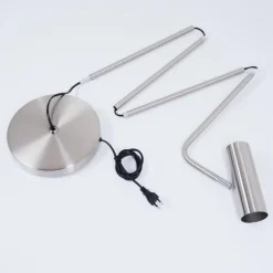 Lampadaire Zuoz Nickel mat, 1 lumière