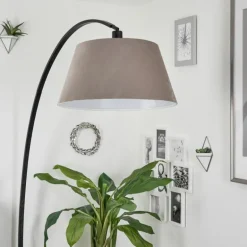 Lampe à arc Sagu Gris, Noir, 1 lumière