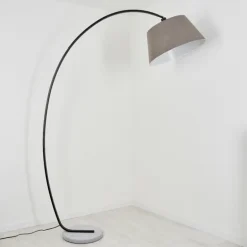 Lampe à arc Sagu Gris, Noir, 1 lumière