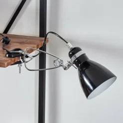 lampe â clipper Brienz Chrome, Noir, 1 lumière