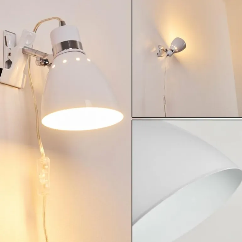 Lampe à pince Stranderott Blanc, 1 lumière