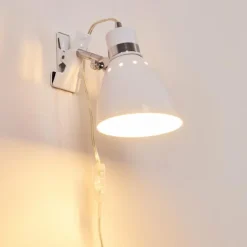 Lampe à pince Stranderott Blanc, 1 lumière