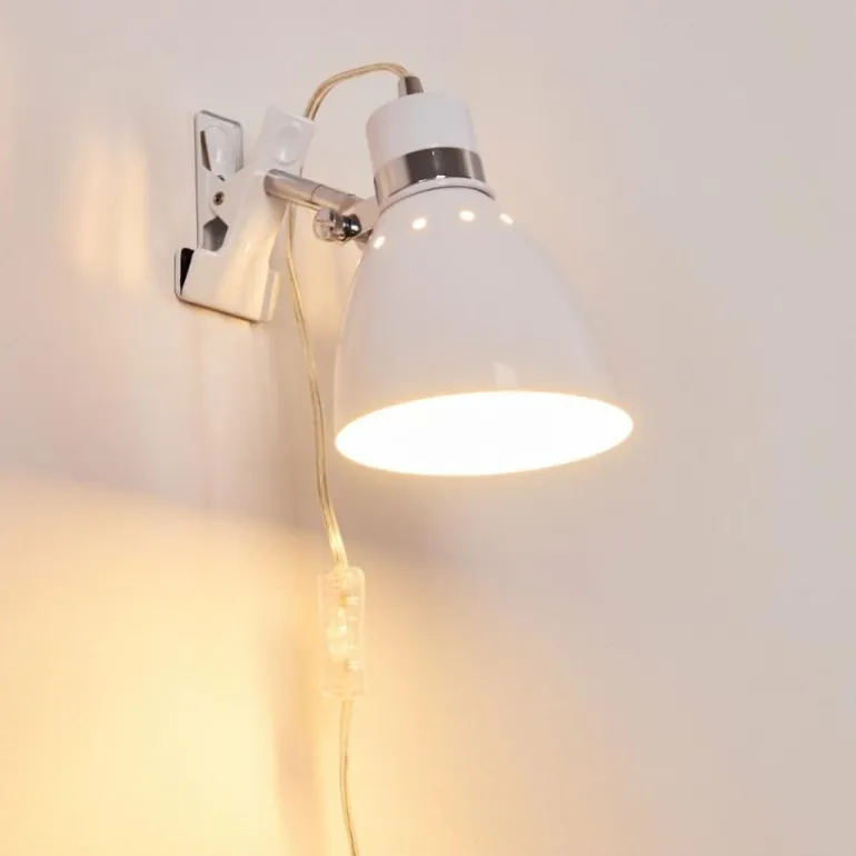 Lampe à pince Stranderott Blanc, 1 lumière