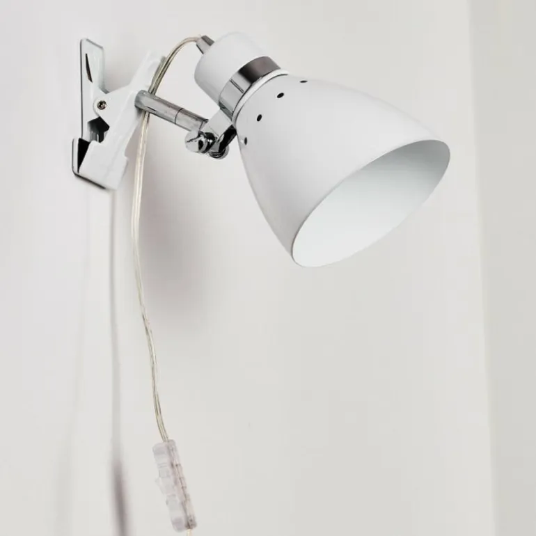 Lampe à pince Stranderott Blanc, 1 lumière