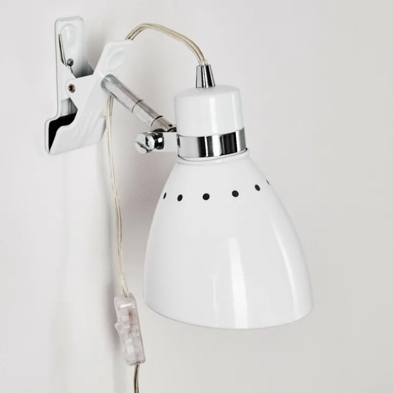 Lampe à pince Stranderott Blanc, 1 lumière