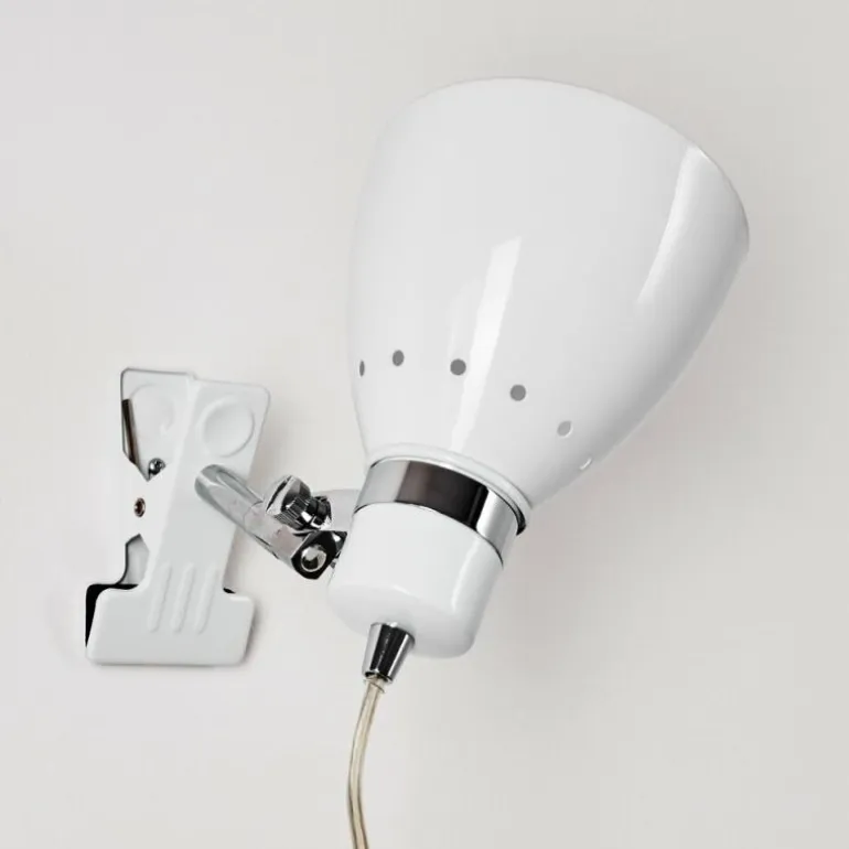 Lampe à pince Stranderott Blanc, 1 lumière