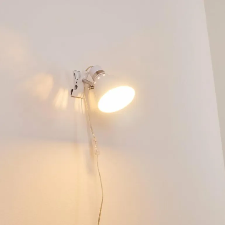 Lampe à pince Stranderott Blanc, 1 lumière