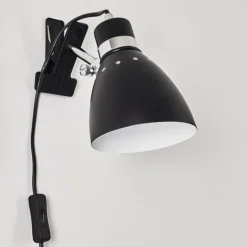 Lampe à pince Stranderott Chrome, Noir, 1 lumière