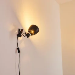 Lampe à pince Stranderott Chrome, Noir, 1 lumière