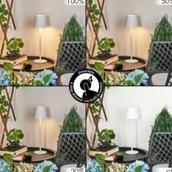 Lampe à poser Allen LED Blanc, 1 lumière