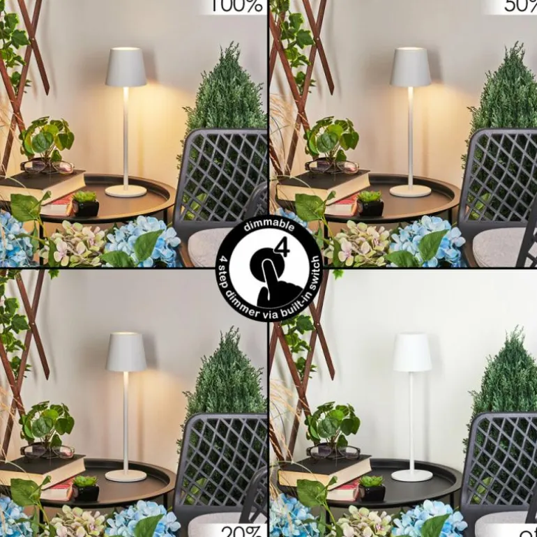Lampe à poser Allen LED Blanc, 1 lumière