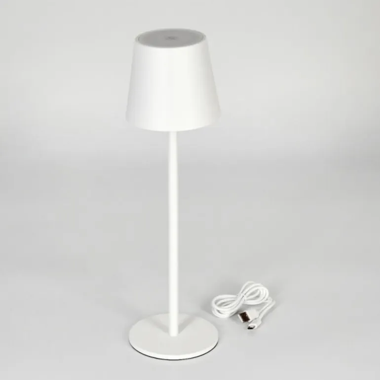 Lampe à poser Allen LED Blanc, 1 lumière