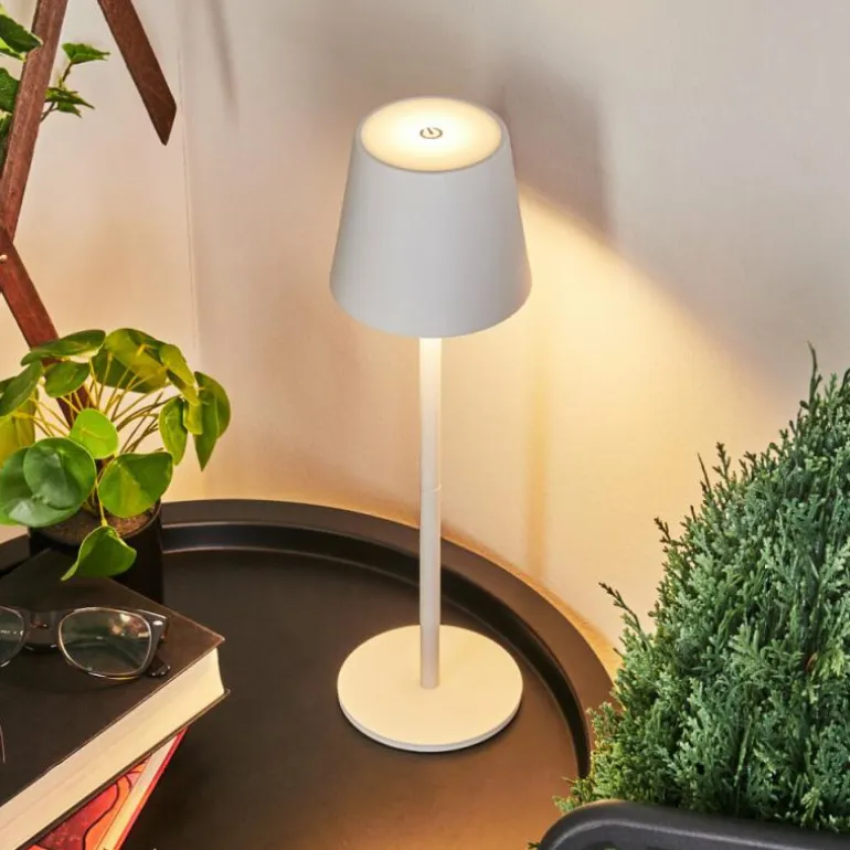 Lampe à poser Allen LED Blanc, 1 lumière