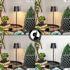 Lampe à poser Allen LED Noir, 1 lumière