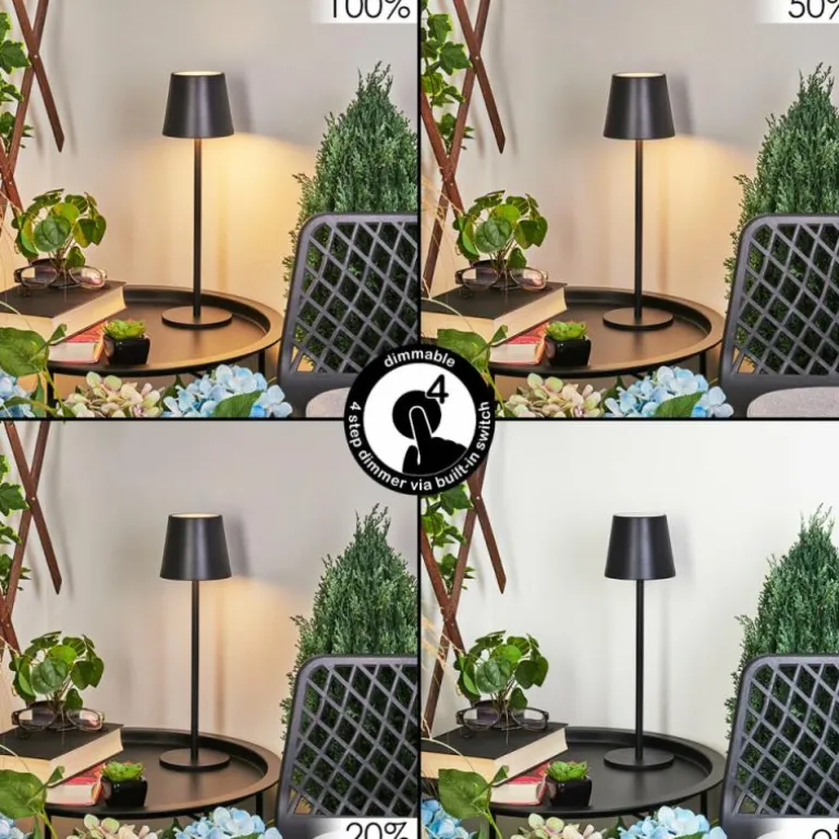 Lampe à poser Allen LED Noir, 1 lumière