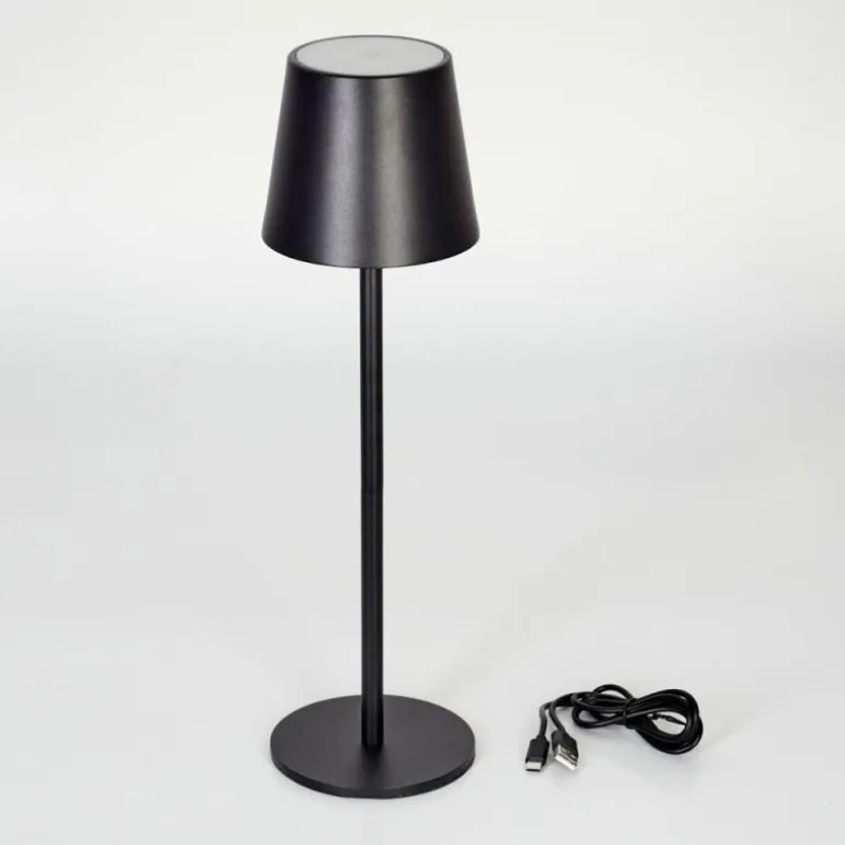 Lampe à poser Allen LED Noir, 1 lumière