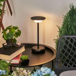 Lampe à poser Baigorrita LED Noir, 1 lumière