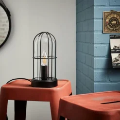 Lampe à poser Brilliant Storm Noir, 1 lumière