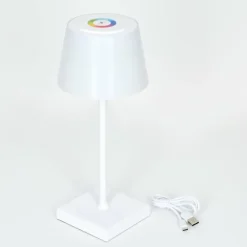 Lampe à poser Burzaco LED Blanc, 1 lumière, Changeur de couleurs