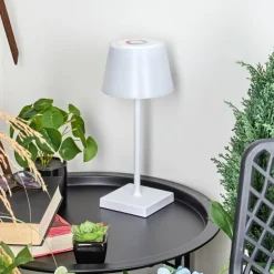 Lampe à poser Burzaco LED Blanc, 1 lumière, Changeur de couleurs