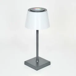 Lampe à poser Burzaco LED Anthracite, 1 lumière, Changeur de couleurs