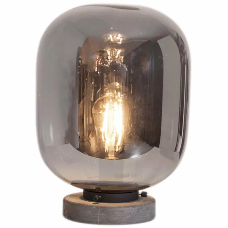 Lampe à poser By Rydens Leola Aspect marbre, 1 lumière