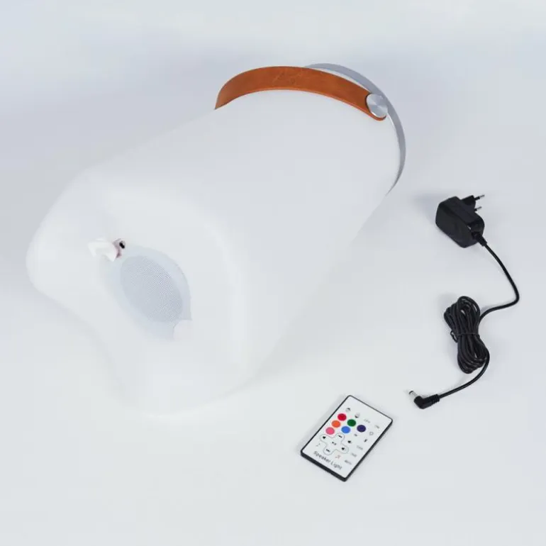 Lampe à poser Chilar LED Brun, Blanc, 1 lumière, Télécommandes, Changeur de couleurs