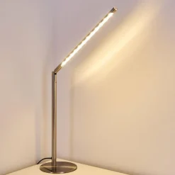 Lampe à poser Deje LED Nickel mat, 1 lumière