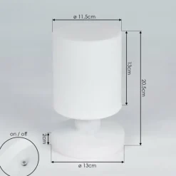 Lampe à poser Dulce LED Blanc, 1 lumière