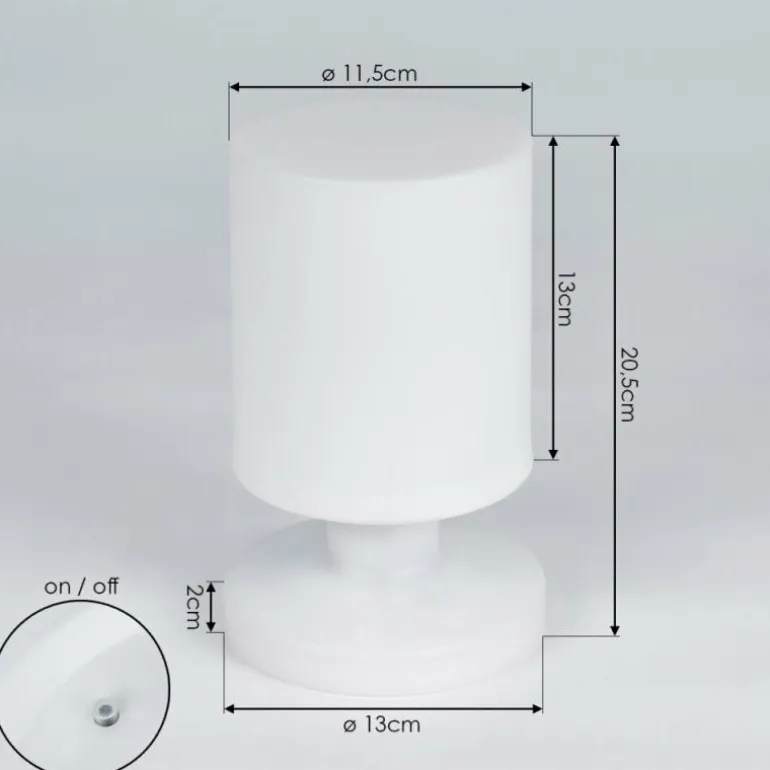 Lampe à poser Dulce LED Blanc, 1 lumière