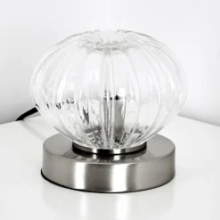 Lampe à poser Edane LED Nickel mat, 1 lumière