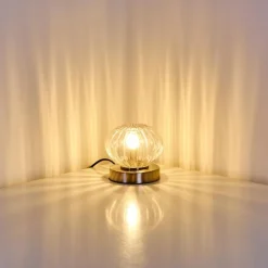 Lampe à poser Edane LED Nickel mat, 1 lumière