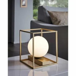 Lampe à poser Eglo VALLASPRA Champagne, 1 lumière