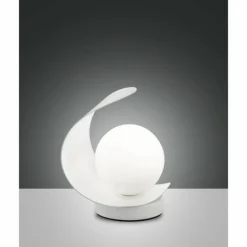 Lampe à poser Fabas Luce Adria LED Blanc, 1 lumière