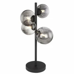 Lampe à poser Globo JOGANA LED Noir, 4 lumières