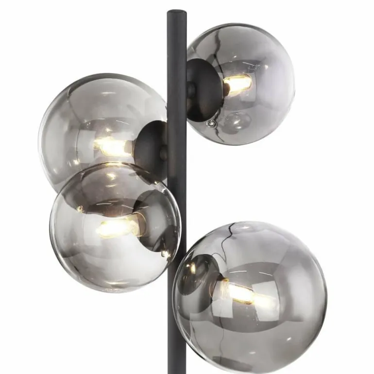 Lampe à poser Globo JOGANA LED Noir, 4 lumières
