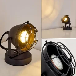 Lampe à poser Glostrup Noir, 1 lumière