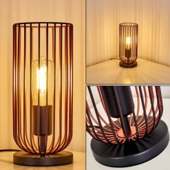 Lampe à poser Gresso Noir, 1 lumière
