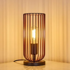 Lampe à poser Gresso Noir, 1 lumière