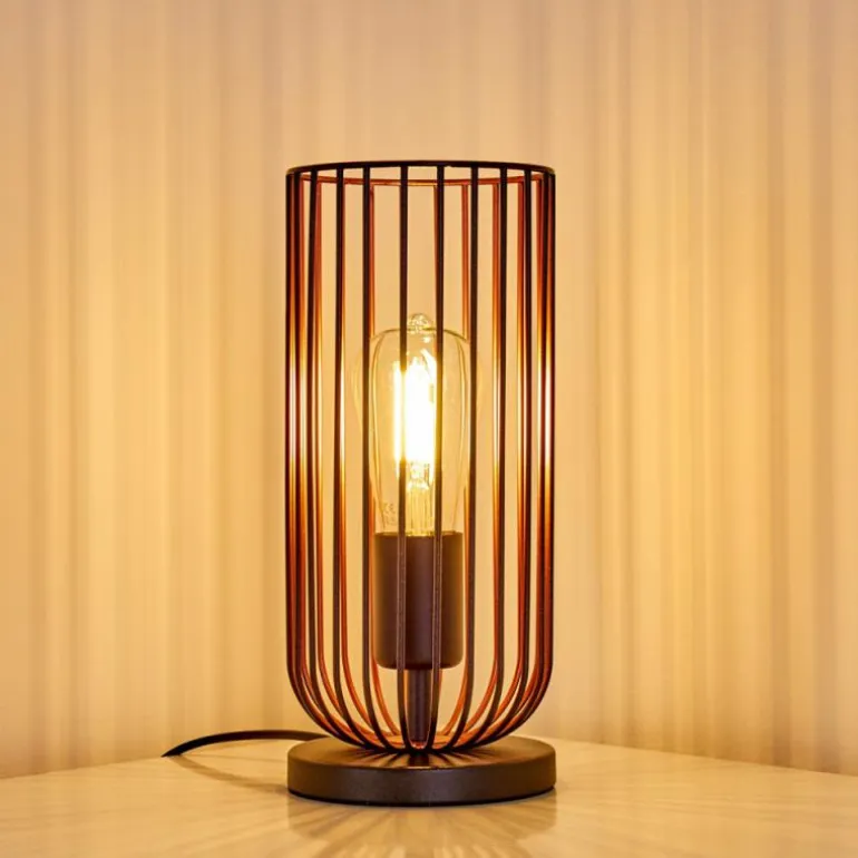 Lampe à poser Gresso Noir, 1 lumière