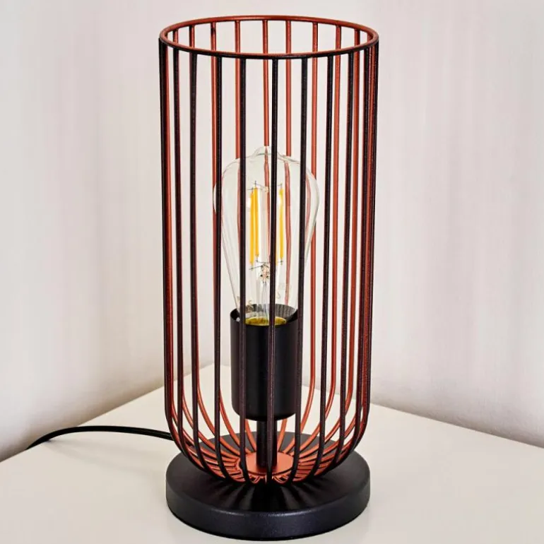 Lampe à poser Gresso Noir, 1 lumière