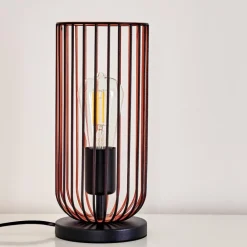 Lampe à poser Gresso Noir, 1 lumière