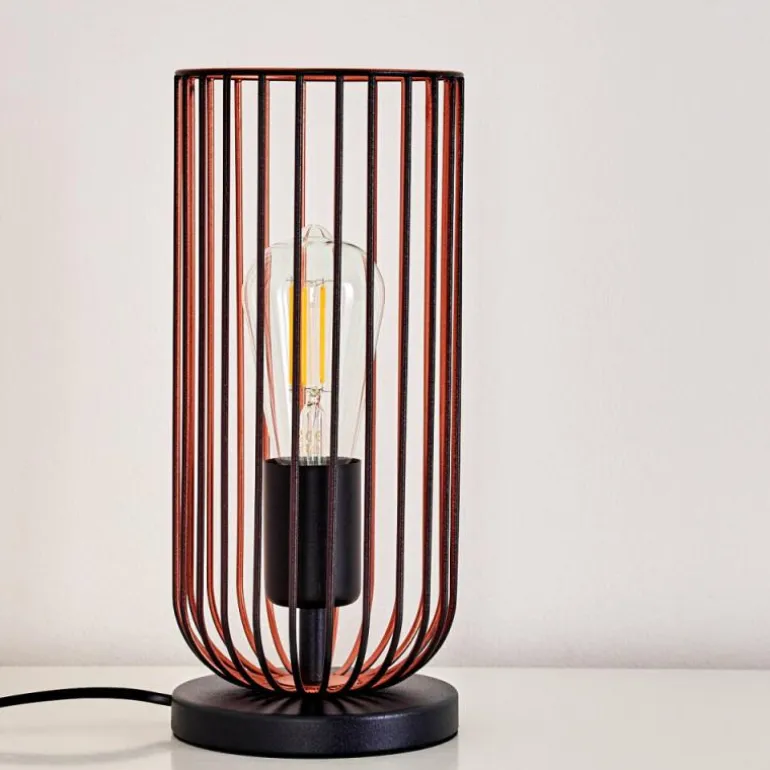 Lampe à poser Gresso Noir, 1 lumière